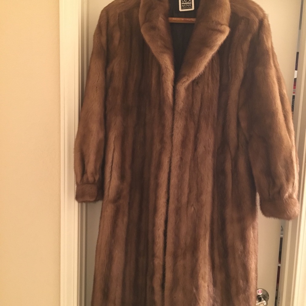 A Beautiful Brown Mink Trench Coat!